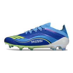 Adidas F50 Elite Gras Voetbal Schoenen X Messi Blauw Geel