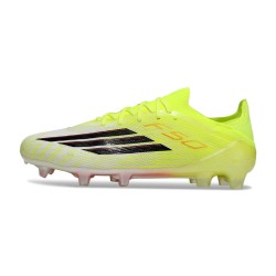 Adidas F50 Elite Gras Voetbal Schoenen Gul Svart