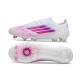 Adidas F50 Elite Gras Voetbal Schoenen Sparkfusion Vit Rosa