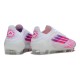 Adidas F50 Elite Gras Voetbal Schoenen Sparkfusion Vit Rosa