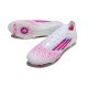Adidas F50 Elite Gras Voetbal Schoenen Sparkfusion Vit Rosa