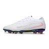 Nike Phantom 6 Low Elite Gras Voetbalschoenen Wit Roze