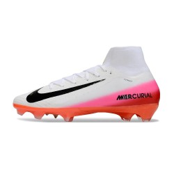 Nike Mercurial Zoom Superfly X Elite FG Voetbalschoenen Wit Rood Zwart