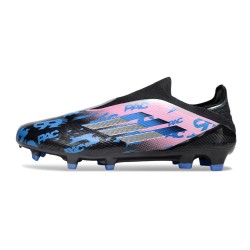 Schoen Adidas F50 Elite Laceless FG Zwart Roze Blauw