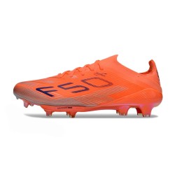 Adidas f50 + Elite Gras Voetbalschoenen Oranje Zwart