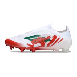 Schoen Adidas F50 Elite Laceless FG Wit Rood Groen
