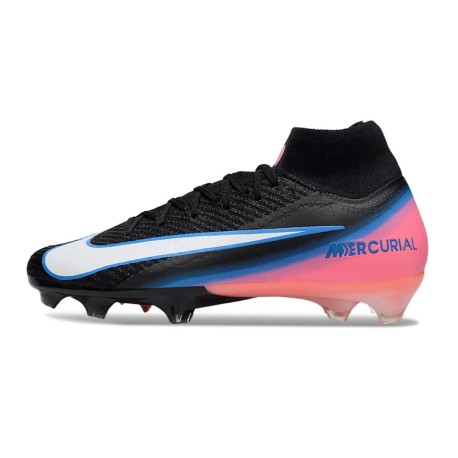 Nike Mercurial Superfly X Elite FG Voetbalschoenen Zwart Vit Roze Blauw
