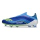 Schoen Adidas F50 Elite Laceless FG X MESSI Blauw Geel