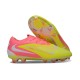 Nike Phantom 6 Low Elite Gras Voetbalschoenen Geel Roze