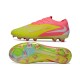Nike Phantom 6 Low Elite Gras Voetbalschoenen Geel Roze