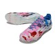 Adidas F50 Elite Gras Voetbal Schoenen Wit Roze Blauw