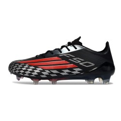 Adidas F50 Elite Gras Voetbal Schoenen Zwart Rood