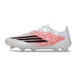 Adidas F50 Elite Gras Voetbal Schoenen Wit Rood Zwart