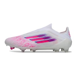 Adidas F50 Elite LL FG Schoenen Wit Roze