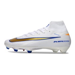 Nike Mercurial Superfly X Elite FG Voetbalschoenen Wit Goud