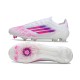 Adidas F50 Elite Gras Voetbal Schoenen Wit Roze