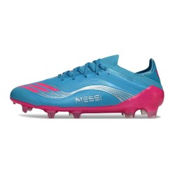 Adidas F50 Elite Gras Voetbal Schoenen X Messi Blauw Roze
