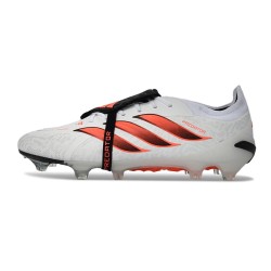 Adidas Predator 26 Elite FT FG Voetbalschoenen Wit Rood