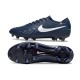 Nike Tiempo Legend 10 Elite Gras Voetbalschoenen Donkerblauw Wit