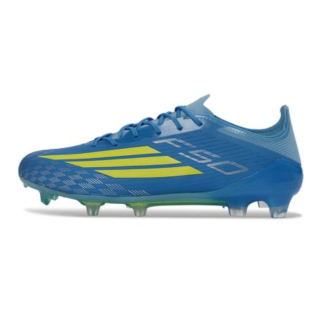adidas F50 Elite FG Voetbalschoenen X MESSI Blauw Geel