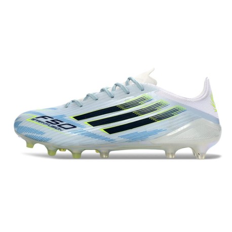 adidas F50 Elite FG Voetbalschoenen Wit Blauw Zwart