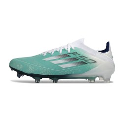 adidas F50 Elite FG Voetbalschoenen Wit Groen Zilver