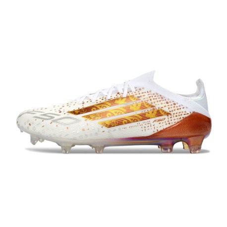 adidas F50 Elite FG Voetbalschoenen Wit Goud