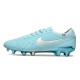 Nike Tiempo Legend 10 Elite Gras Voetbalschoenen Blauw Zilver