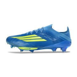 Adidas f50 + Elite Gras Voetbalschoenen Blauw Geel