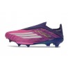 Adidas F50 + Laceless FG Voetbalschoenen Paars Roze Wit