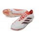 Adidas Predator Elite L FG Voetbal Schoen Wit Rood