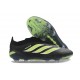 adidas Predator Elite Laceless FG Voetbalschoenen Zwart Groen