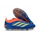 adidas Predator Elite Laceless FG Voetbalschoenen Blauw Zwart Oranje