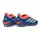 adidas Predator Elite Laceless FG Voetbalschoenen Blauw Zwart Oranje