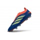 adidas Predator Elite Laceless FG Voetbalschoenen Blauw Zwart Oranje