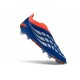 adidas Predator Elite Laceless FG Voetbalschoenen Blauw Zwart Oranje