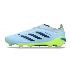 adidas Predator Elite Laceless FG Voetbalschoenen Blauw