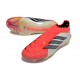 adidas Predator Elite Laceless FG Voetbalschoenen Rood Wit Zwart