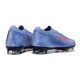 Nike Zoom Mercurial Vapor 16 Elite FG Voetbalschoenen Blauw Roze