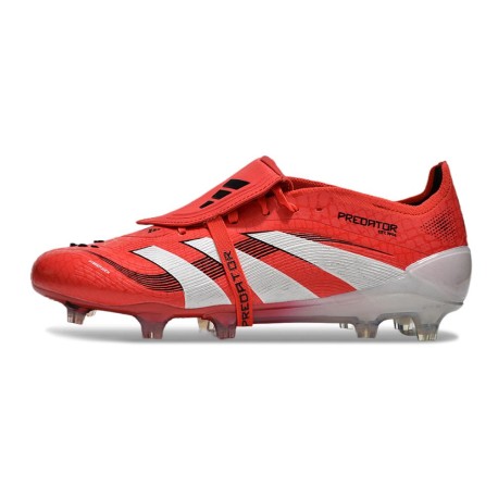 Adidas Predator Elite Fold-Over Tongue FG Voetbalschoenen Rood Wit Zwart