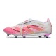 Adidas Predator Elite Fold-Over Tongue FG Voetbalschoenen Wit Roze