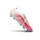 Adidas Predator Elite Fold-Over Tongue FG Voetbalschoenen Wit Roze
