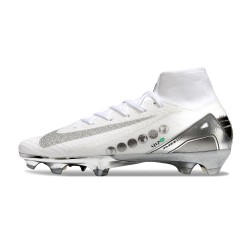 Nike Zoom Mercurial Zoom Superfly 10 Elite FG Wit Zilver