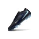Nike Phantom 6 Low Elite Gras Voetbalschoenen Zwart Lichtblauw