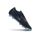 Nike Phantom 6 Low Elite Gras Voetbalschoenen Zwart Lichtblauw