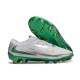 Nike Phantom 6 Low Elite Gras Voetbalschoenen Wit Zilver Groen
