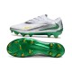Nike Phantom 6 Low Elite Gras Voetbalschoenen Wit Zilver Groen