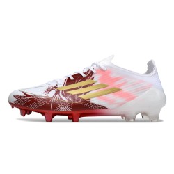 Adidas F50 Elite FG Voetbalschoenen Senior Wit Rood Goud