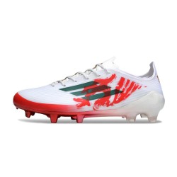 Adidas F50 Elite FG Voetbalschoenen Senior Wit Rood Groen