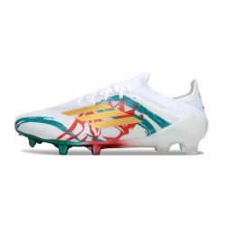 Adidas F50 Elite Gras Voetbal Schoenen Wit Groen Goud
